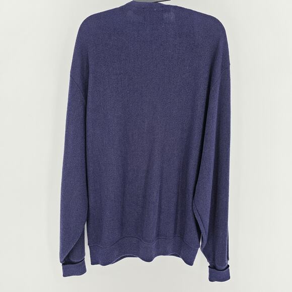 VTG Cypress Links Cardigan Sweater XL Button Up Golf Wear Preppy Office USA Made - Picture 2 of 5